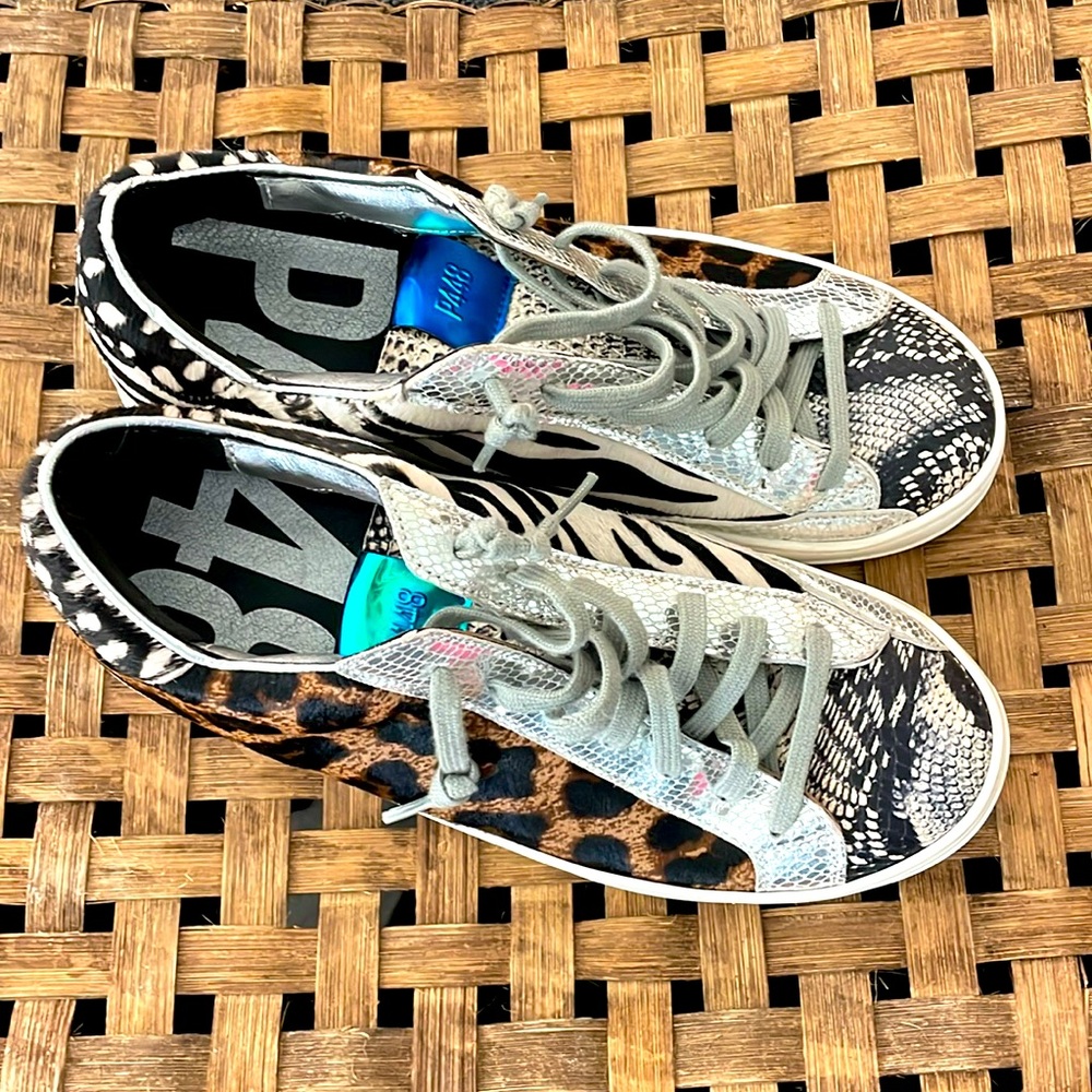 P448 Animal Print Sneakers Size 38